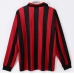AC Milan 1988-1989 Retro Domácí Dres Dlouhý Rukáv